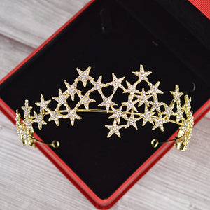 Star Crown, Celestial Star CROWN, Birthday Crown, Goddess Crown, Diva Crown, Unique Crown