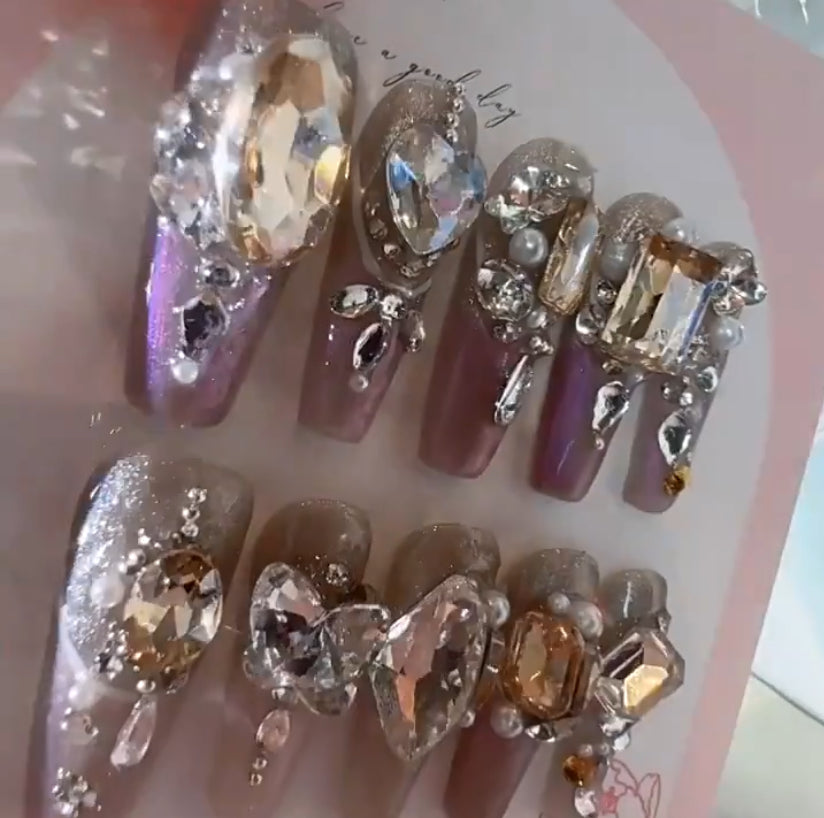 Jeweled Luxury Press-on Nails