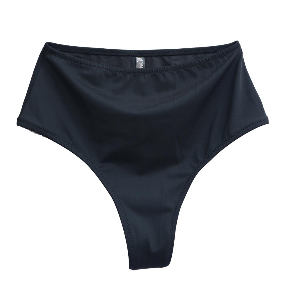 Thong Bikini Bottoms, Solid Color Thong Bikini, Brazilian Swimsuit High Waist Bikini