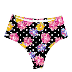 Thong Bikini Bottoms, High Waisted Brazilian Swimsuit, High Waist Brazilian Bikini BottomsSuits