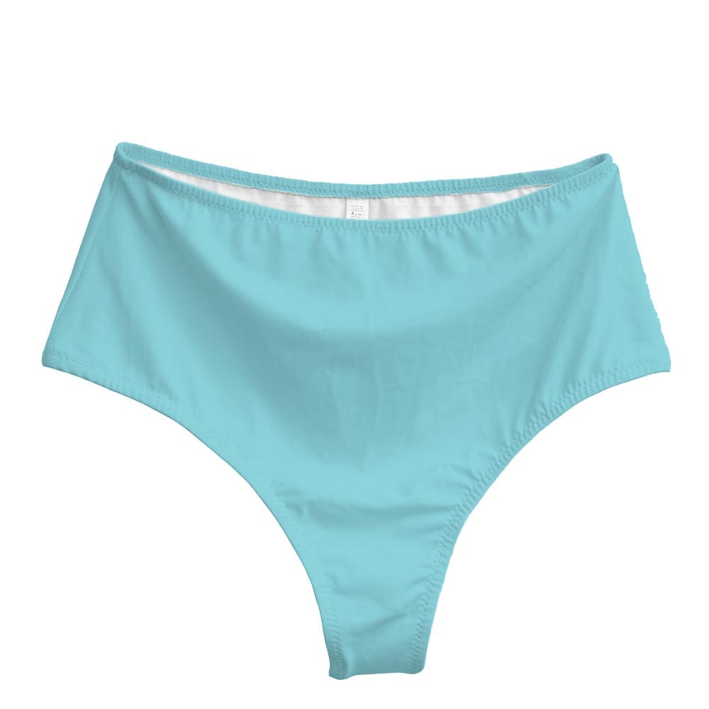Thong Bikini Bottoms, Solid Color Thong Bikini, Brazilian Swimsuit High Waist Bikini