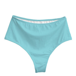 Thong Bikini Bottoms, Solid Color Thong Bikini, Brazilian Swimsuit High Waist Bikini