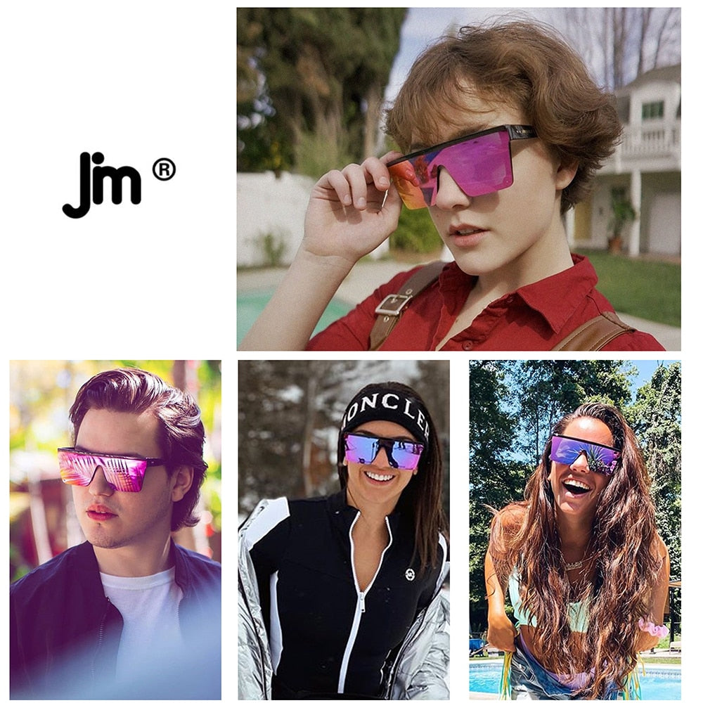 Big Purple Flat Top Sunglasses, Purple Mirror Sunglasses, Big Purple Mercury Sunglasses Women