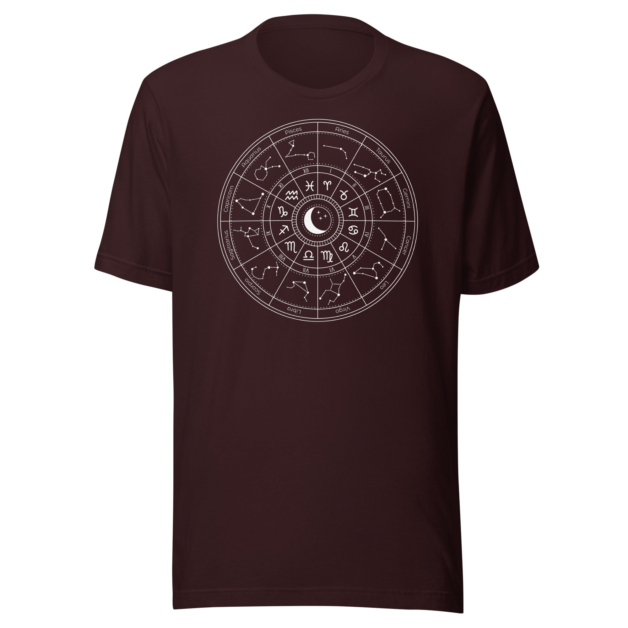 Astrology Tee, Zodiac T-Shirt, Astrology T-Shirt, Zodiac Wheel Tee, Birth Chart T-Shirt