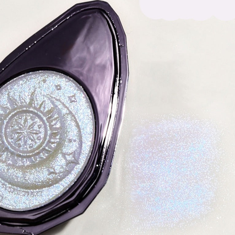 Purple Diamond Moon-dust Highlight Powder Palette - Amethyst Jewel Highlighter Palette - Purple & White Hue Powder - Beauty