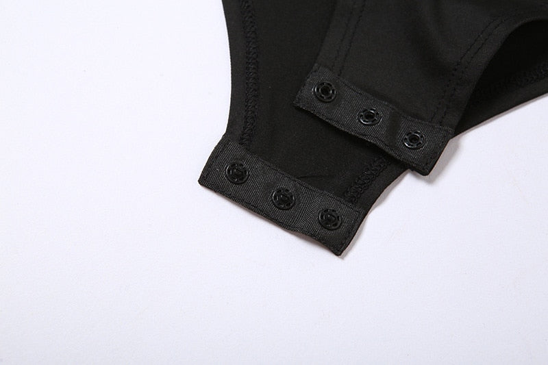 One-Shoulder Ruffle Lace Bodysuit - Off-shoulder Long Sleeve Bodysuit