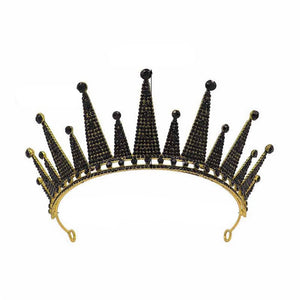 Gothic Crown, Queen Crown, Traditional Queens Crown, Birthday Crown Red, Crown Black