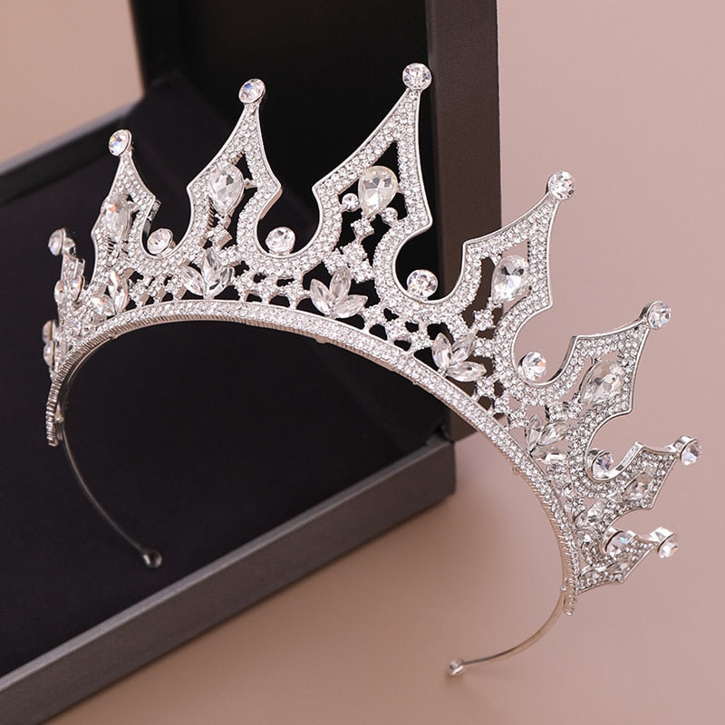 LARGE CROWN-Birthday Photoshoot - Saffron Diamond Crown - Royal Crown - Birthday Crown