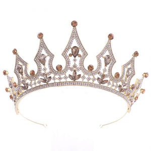 LARGE CROWN-Birthday Photoshoot - Saffron Diamond Crown - Royal Crown - Birthday Crown