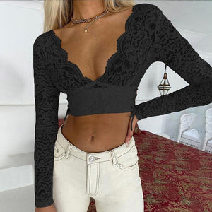 FULL FIGURE Long Sleeve Lace Bodysuit -Plus Size Black Lace Bodysuit -Full Figure White Lace Bodysuit - Plus Size Bodysuits