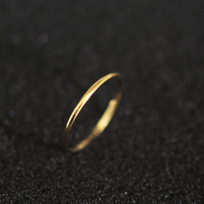 Unique Thin Gold Wedding Ring – Hozoni Designs