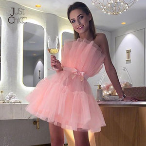 Tulle Party Dress - Layered Tulle Dress - Tulle Dress for Tulle Train