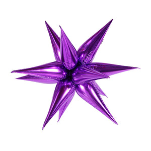 Starburst Metallic BALLOON - Single 12 Piece Balloon Kit - Birthday Photoshoot - Celestial Balloon, Space Balloons