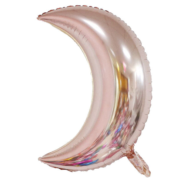 Big Cresent Moon Balloons - Rose Gold Metallic CRESENT MOON BALLOON - Moon Balloons